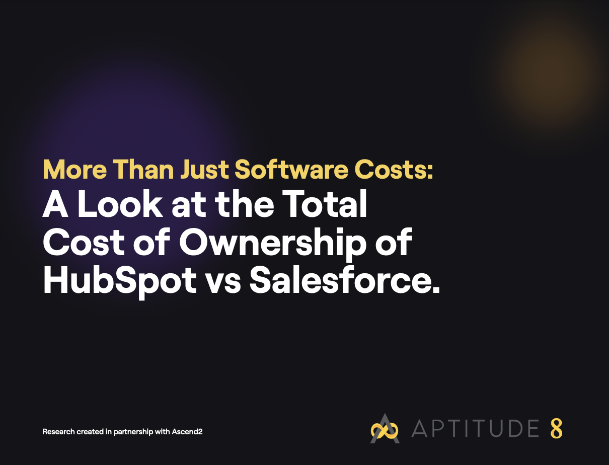 Total Cost of Ownership of HubSpot vs. Salesforce